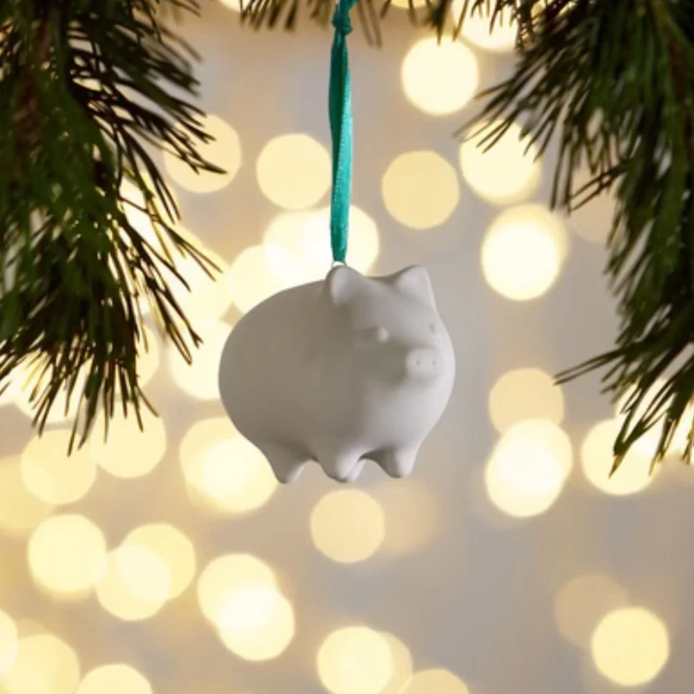 Jonathan Adler Porcelain Ornament PIGGY NWT in box